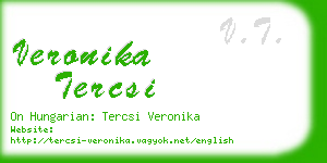 veronika tercsi business card